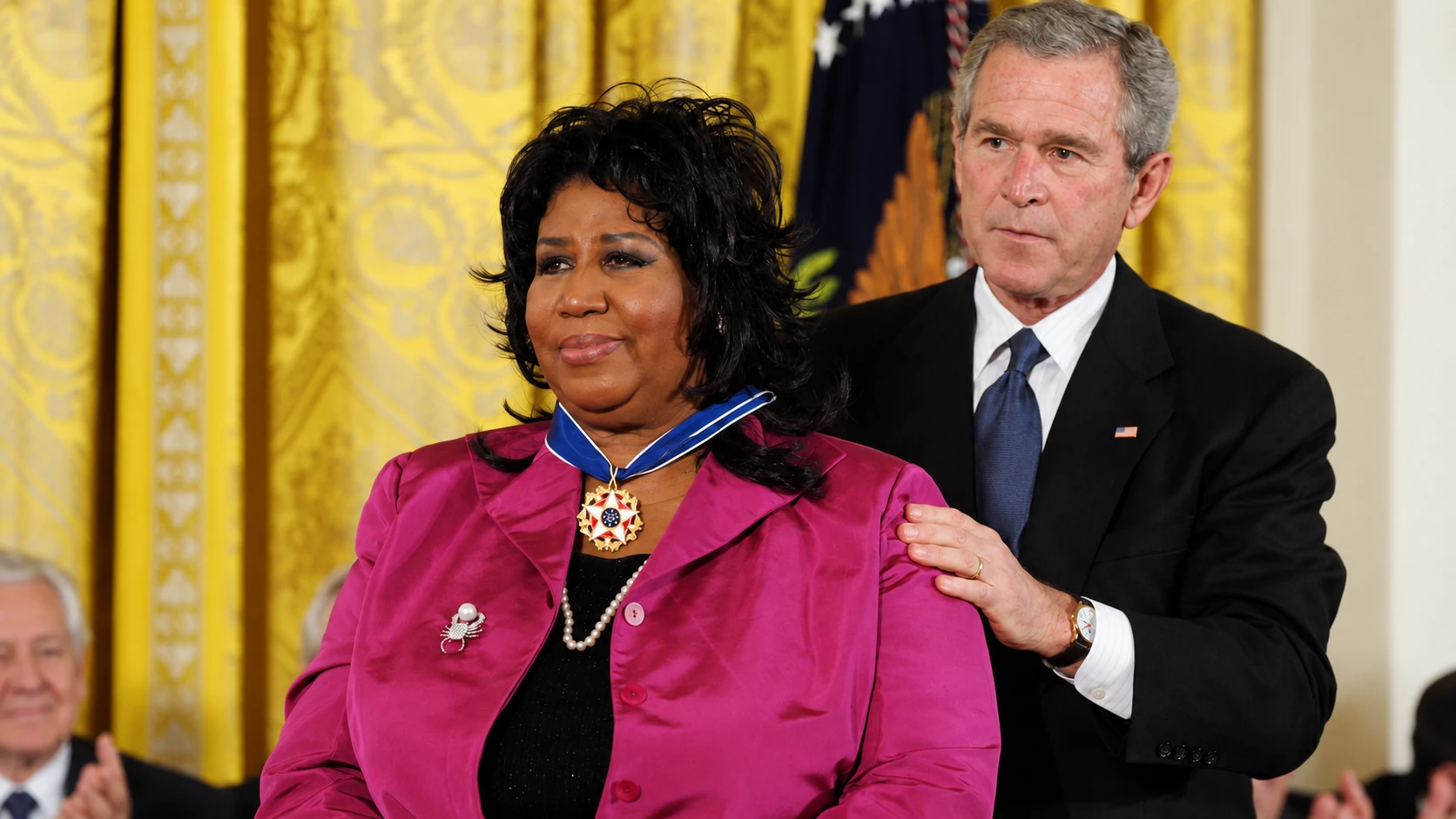 The honours that defined Franklin's public legacy - aretha franklin and kathy warden