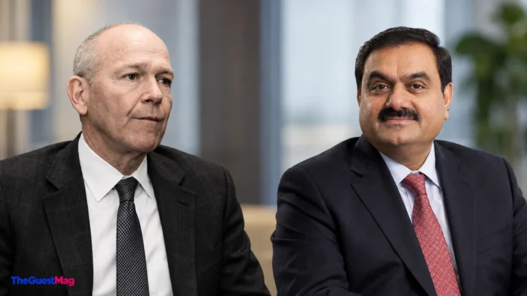 dave calhoun and gautam adani