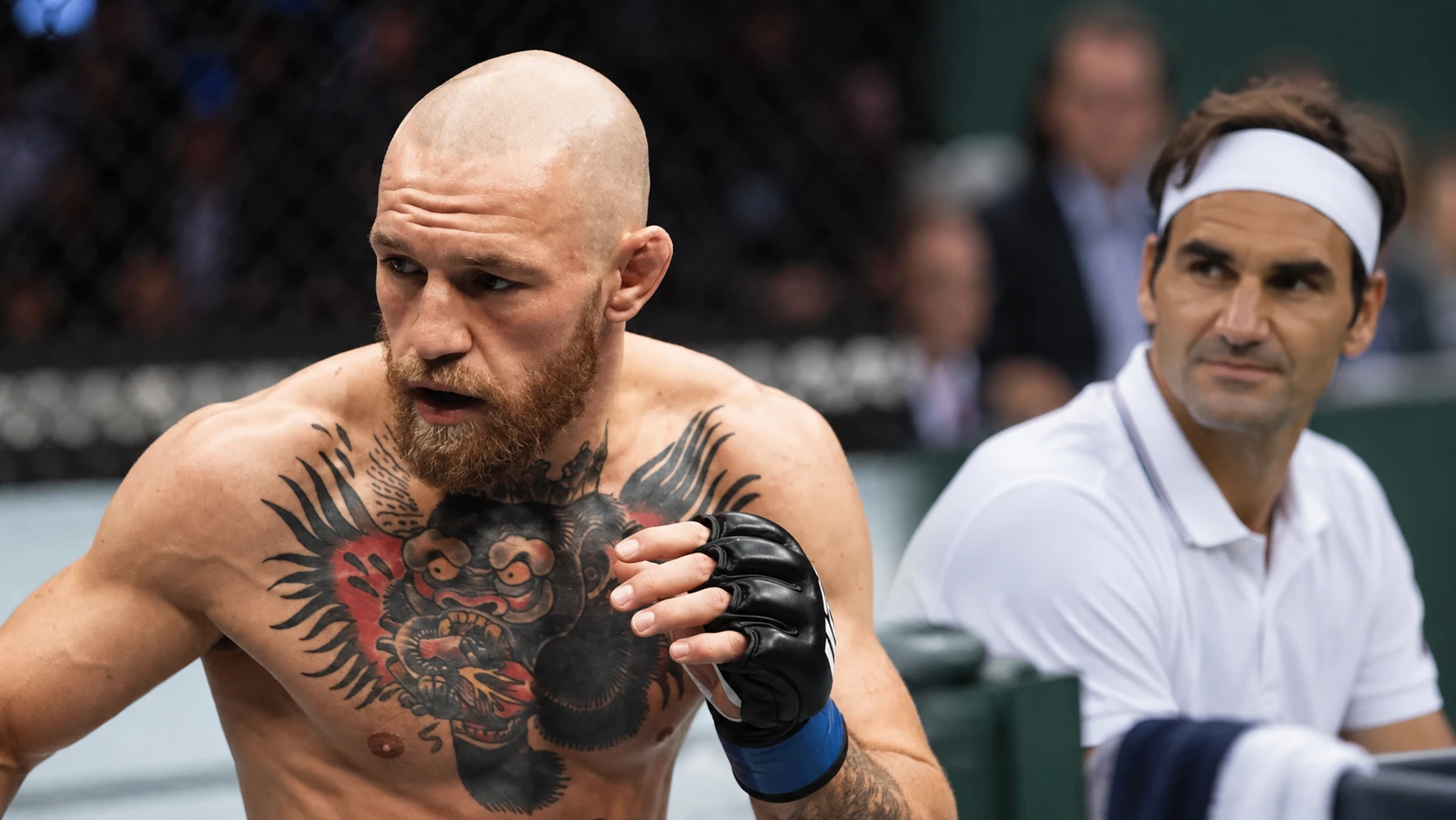 Federer and McGregor also shared the top of Forbes' rankings - roger federer and conor mcgregor